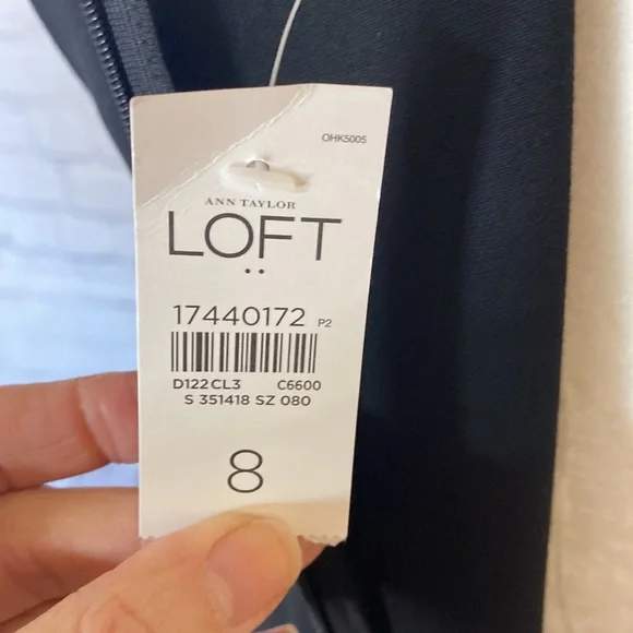 NEW Gorgeous Loft “Little Black Dress” w 3 rows of pearls around the neck NWT - Picture 6 of 8